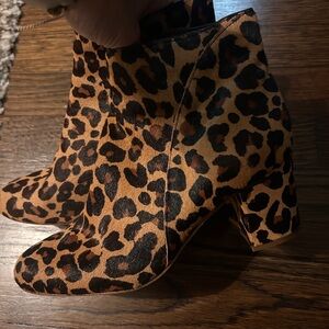 INC International Concepts Leopard Print Ankle Booties